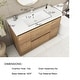 preview thumbnail 71 of 85, Floating Bathroom Vanity with Integrated Resin Top