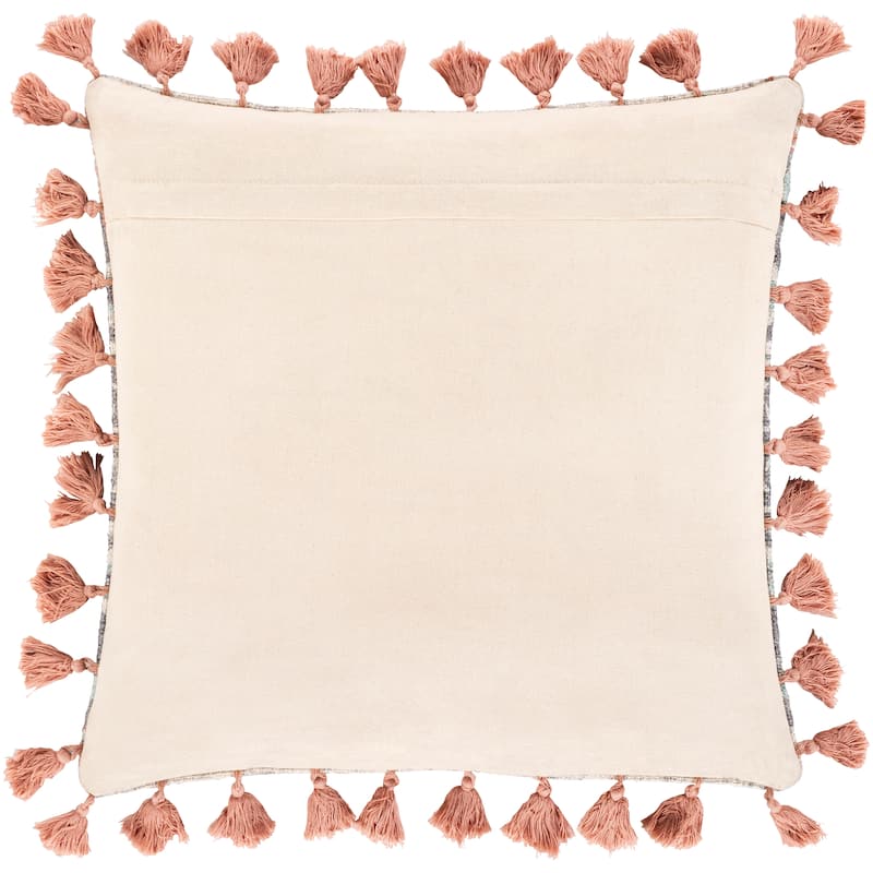 Millie Printed Floral Medallion Cotton Throw Pillow