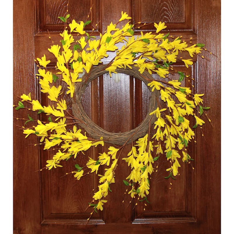 22" Forsythia Wreath - 22
