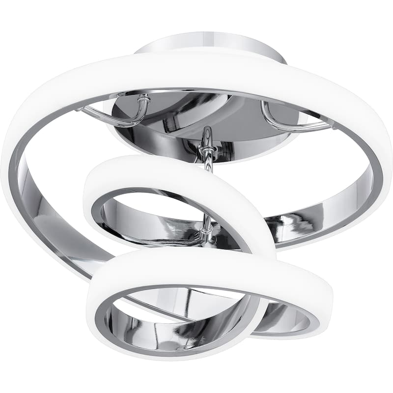 Aviva Integrated LED Polished Chrome Semi-Flush Mount - Polished Chrome