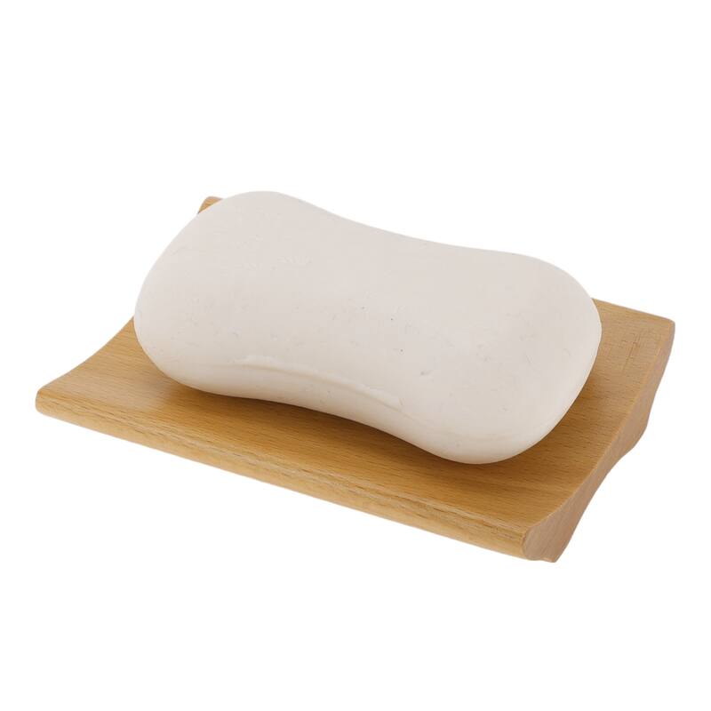 Portable Square Soap Dish for Bathroom for Kitchen 4.29"x2.99"x0.79" Brown 1 Pc
