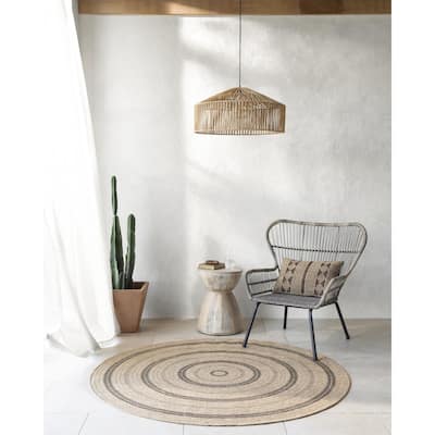 Encore Farmhouse Border Indoor/Outdoor Area Rug