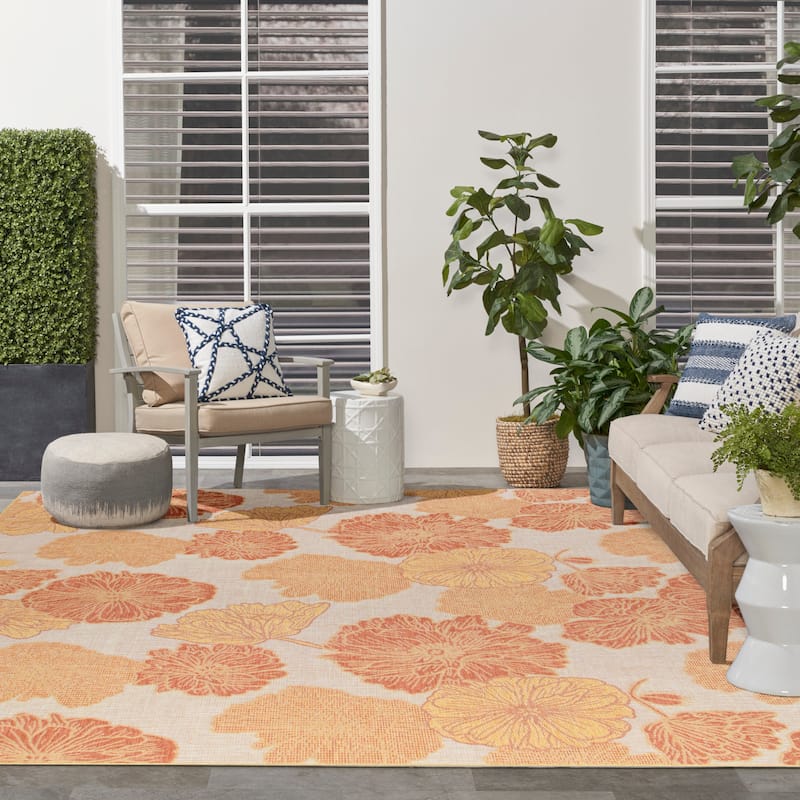 Nourison Garden Oasis Indoor/Outdoor Nature Area Rug