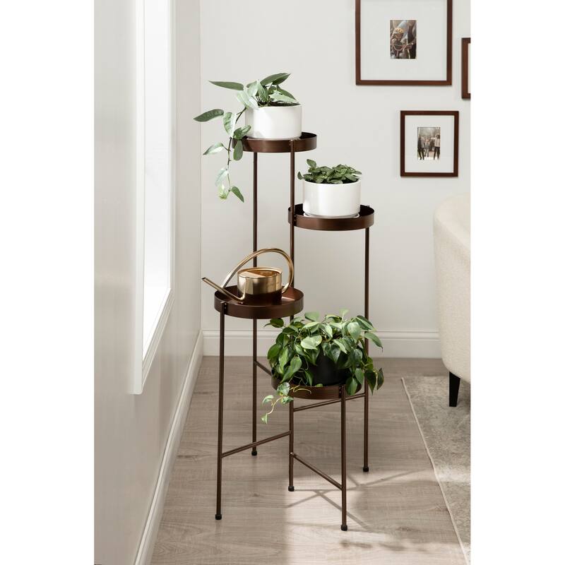 Kate and Laurel Finn Metal Multi Level Plant Stand