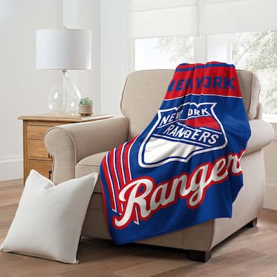 NHL New York Rangers 46" x 60" Microfiber Throw Blanket