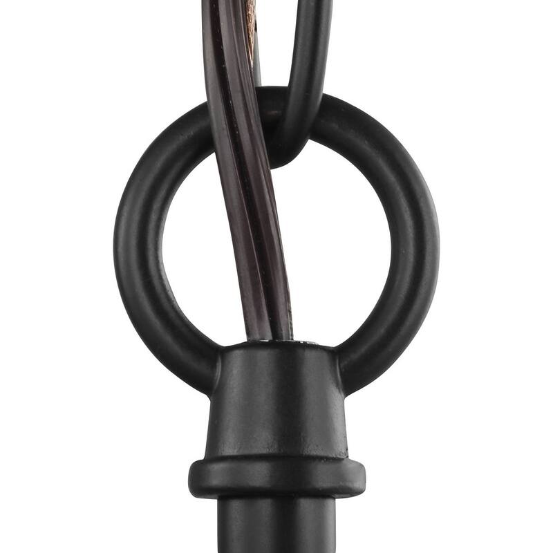 Classic Collection One-Light Antique Bronze Etched Glass Traditional Pendant Light - 7.480" x 14.570" x 9.250"