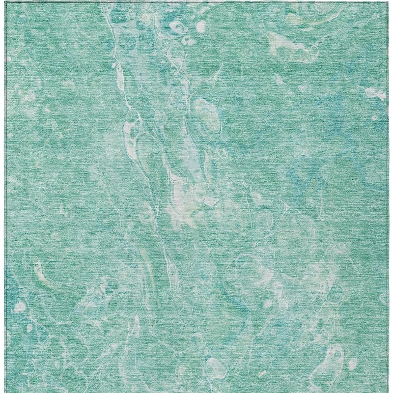 HomeRoots Abstract Transitional Rectangle Outdoor Rug