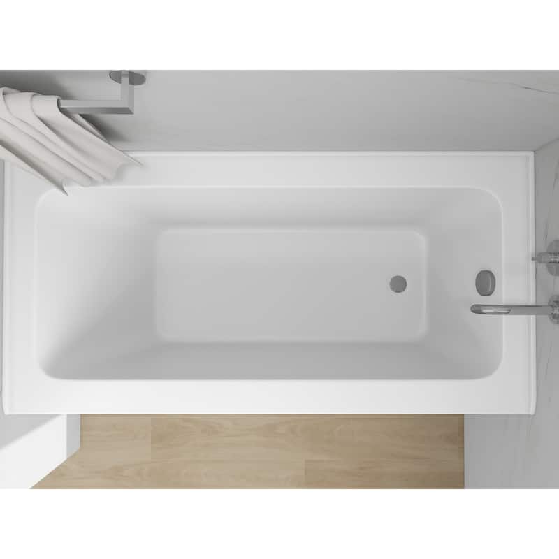 Vanity Art Alcove Soaking Acrylic Bathtub