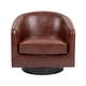 preview thumbnail 44 of 122, UIXE 360° Swivel Barrel Accent Chair Armchair For Living Room