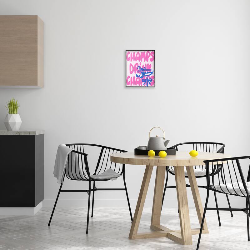 Stupell Champs Drink Champagne Framed Giclee Art Design By House of Lulu