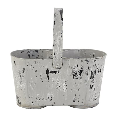 Metal Planter - White - Roche River Decor