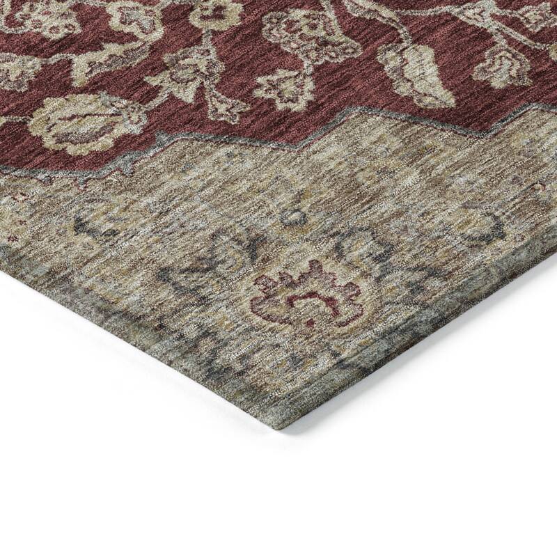 HomeRoots Oriental Traditional Rectangle Outdoor Rug