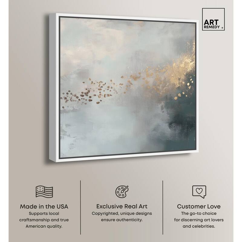 Silvered Hues and Gold I Canvas by Art Remedy