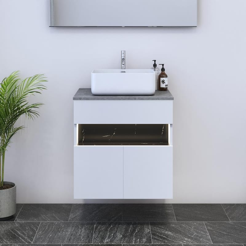Laguna 2D 60 Floating Bathroom Vanity (24" Width)