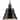 Hinton Collection One-Light Matte Black Modern Farmhouse Pendant - 8.25 in x 8.25 in x 8.62 in