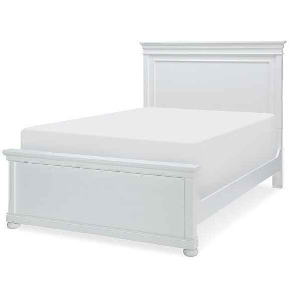 Canterbury Full Panel Bed in Natural White Overstock 32753349