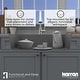 preview thumbnail 44 of 57, Karran QT-812 Top Mount 33 in. Large Single Bowl Quartz Kitchen Sink Kit
