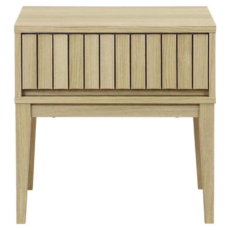 SAFAVIEH Home Fidia 1-Drawer Nightstand - Light Oak