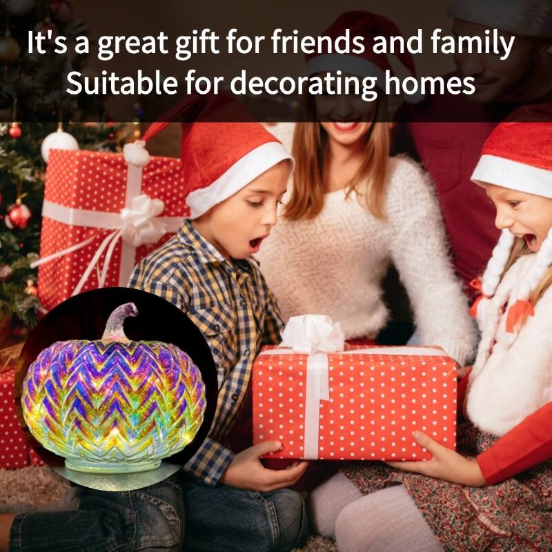 Mercury Glass Pumpkin Lights with Timer – Fall Halloween Table Decorations for Home & Thanksgiving Decor