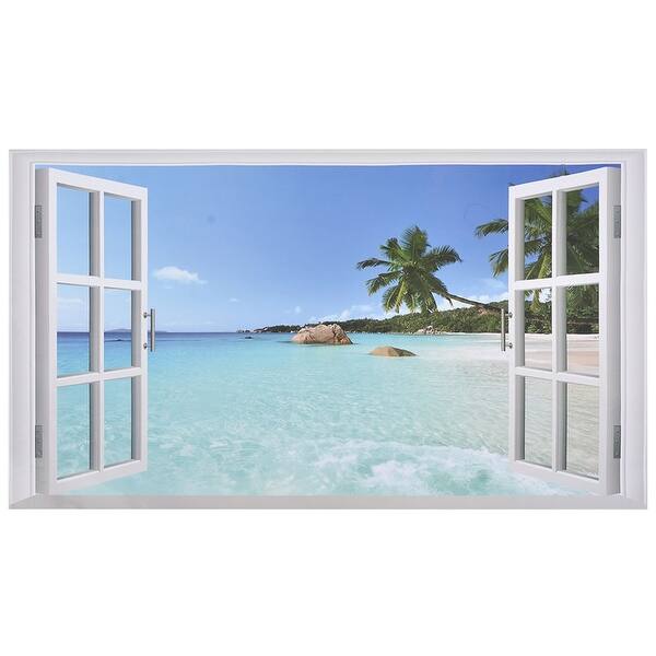 Shop Home Office Pvc Tree Sea Pattern Wall Decor Water Oil