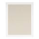 Bosc Linen Fabric Framed Pinboard - 23.5x29.5 - White