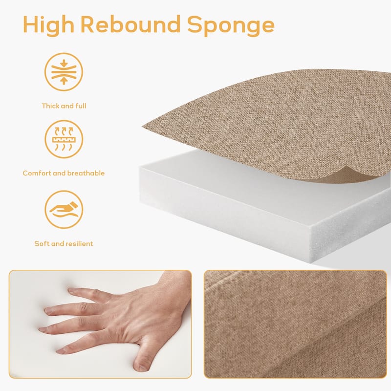 Tufted-Fabric-Upholstered-Accent Chair