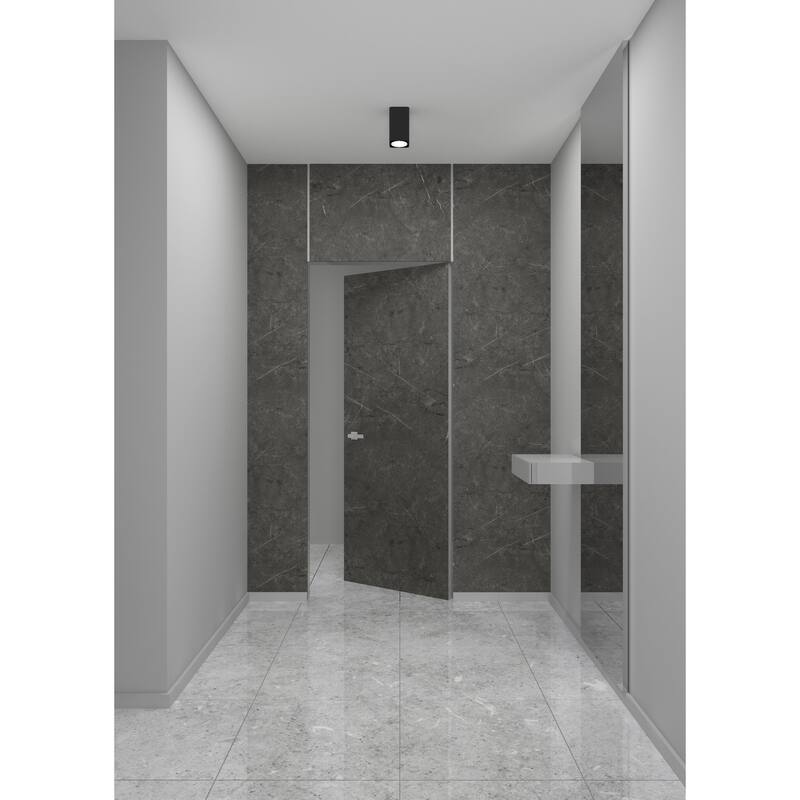 Solid Hidden Door with Handle Planum 0010 Pietra