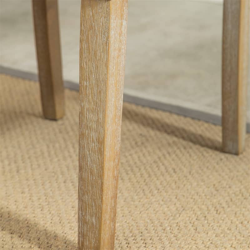 Solid Wood Tufted Parsons Dining Chair (Set of 2)
