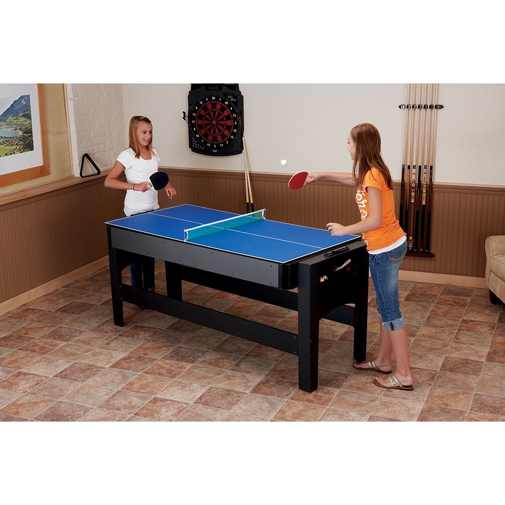 Shop Fat Cat Original 3 In 1 6 Foot Flip Game Table Air Hockey Billiards And Table Tennis 64 1049 On Sale Overstock 19418185
