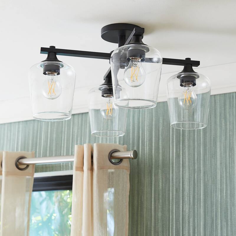 Quorum International 358-4 Veno 4 Light 22" Wide Semi-flush Ceiling