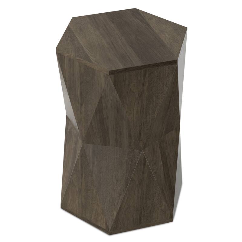 WyndenHall Jerome 16 inch Wide Solid Mango Contemporary End Table & Fully Assembled - 16"W x 16"D x 22"H