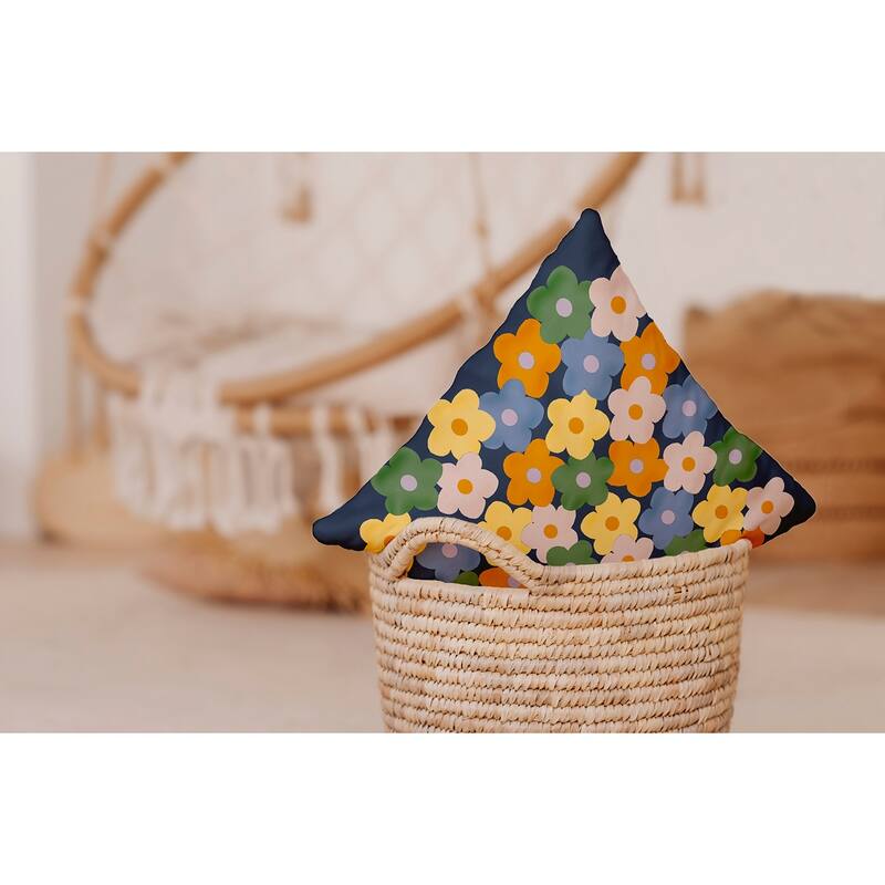 Flower Stack Decorative Throw Pillow
