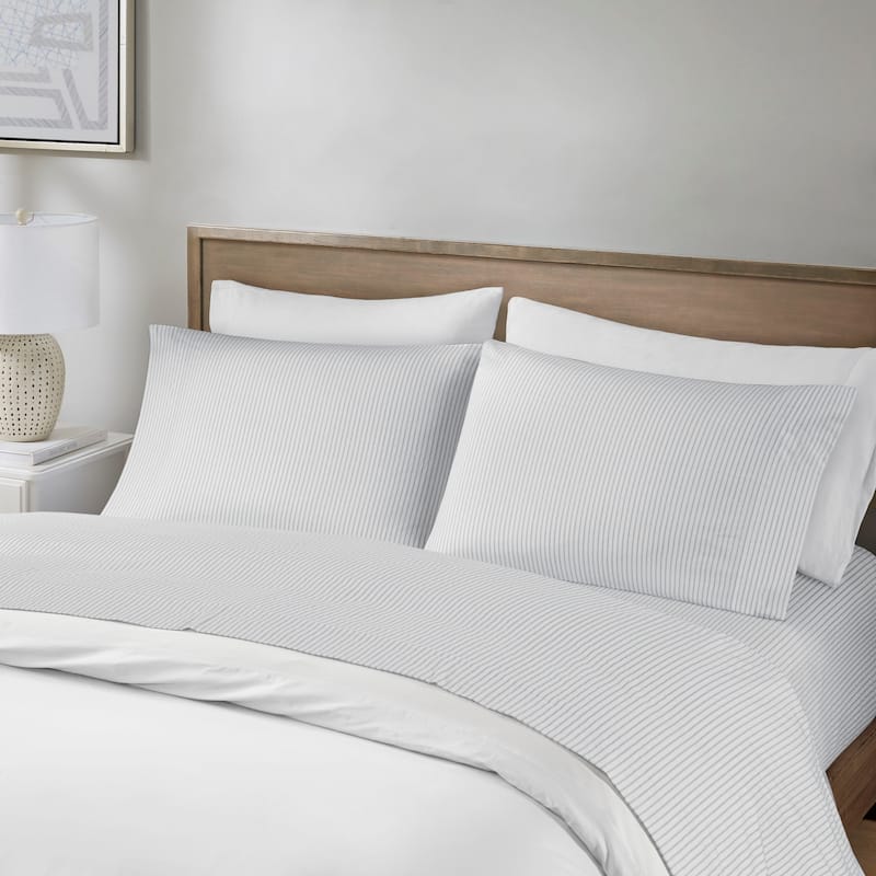 Madison Park Essentials 200 Thread Count Printed Cotton Sheet Set