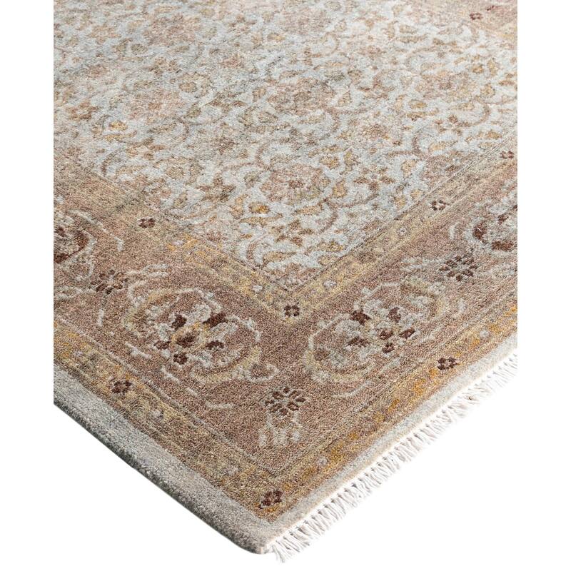 Overdyed One-of-a-Kind Hand-Knotted Runner Rug - Gray - 2' 8" x 11' 3"