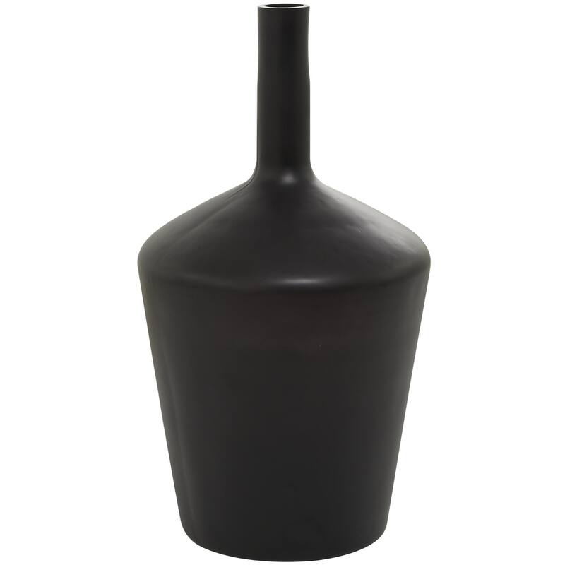 Glass Decorative Vase - Black - Roche River Decor