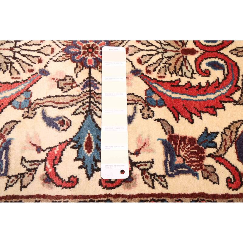 ECARPETGALLERY Hand-knotted Anadol Cream Wool Rug - 2'7 x 10'6