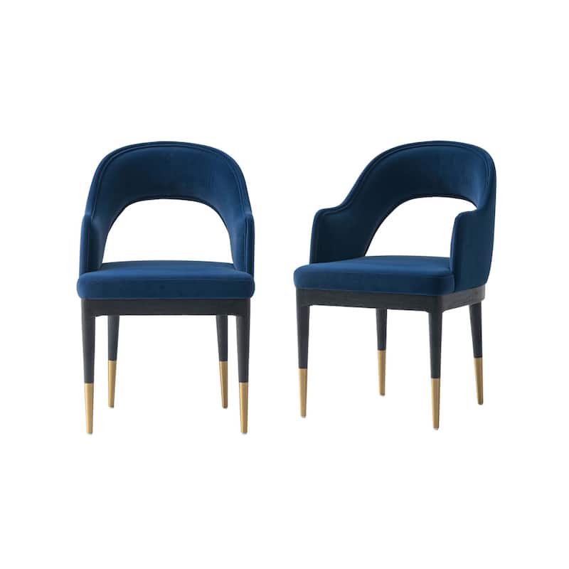 Manhattan Comfort Modern Carrington Velvet Dining Armchair