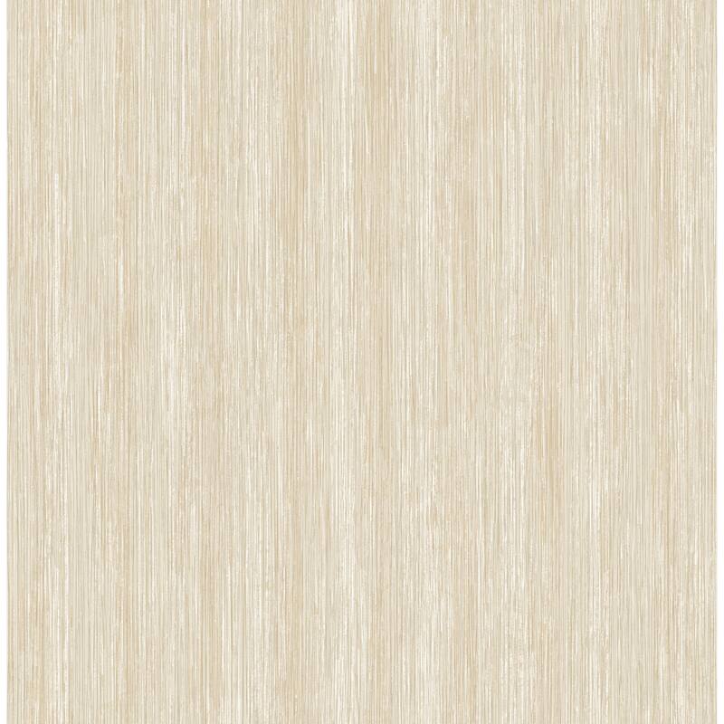 Seabrook Designs Phemie Stria Unpasted Wallpaper - 20.5 in. W x 33 ft. L - Greige & Off-White