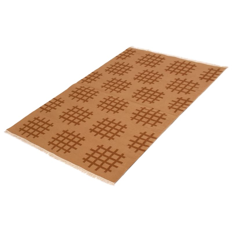 Ankara FW Brown Kilim 5'2" x 8'0" - 5'2 x 8'0