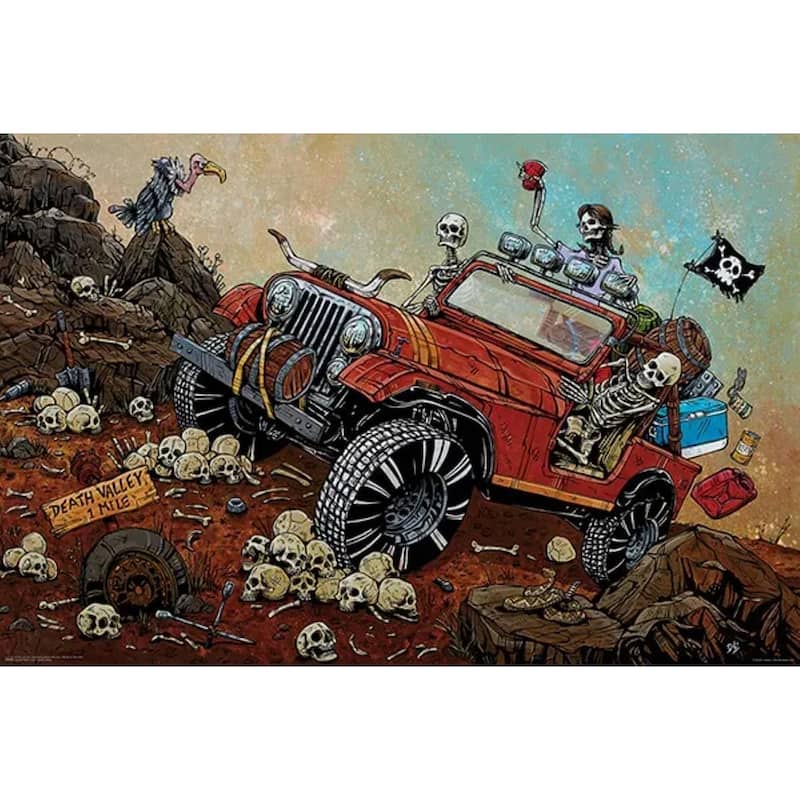 Death Valley Art Poster - 36 x 24 Inch