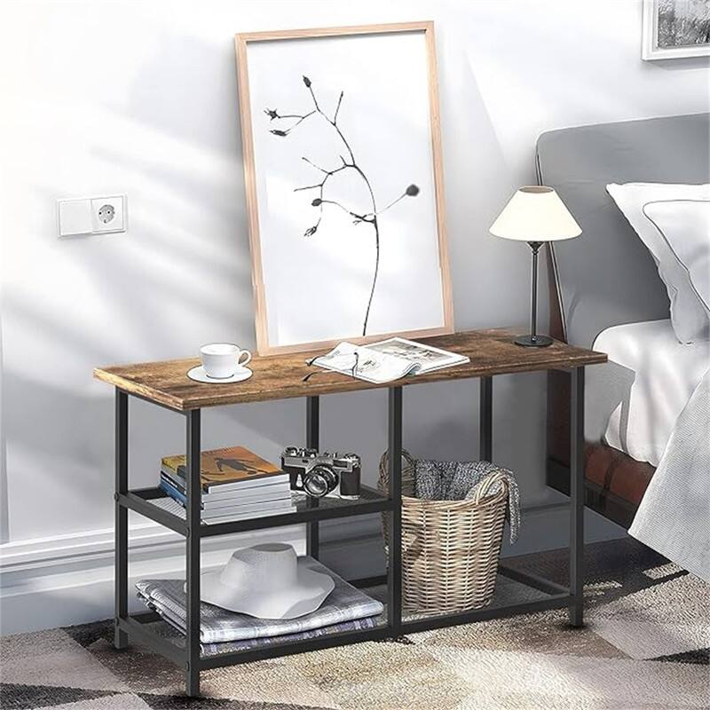Shoe Rack Bench - 12"D x 31.5"W x 16.5"H