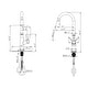 preview thumbnail 7 of 7, Kitchen Faucet with Pull Down Sprayer Single Handle Kitchen Sink Faucets Modern One Hole Kitchen Faucets With Deck Plate