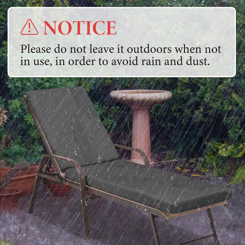 Outdoor Patio Chaise Lounge Chair Cushion