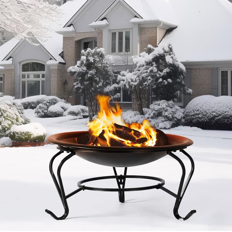 22 in Fire Pit with Firewood Grate