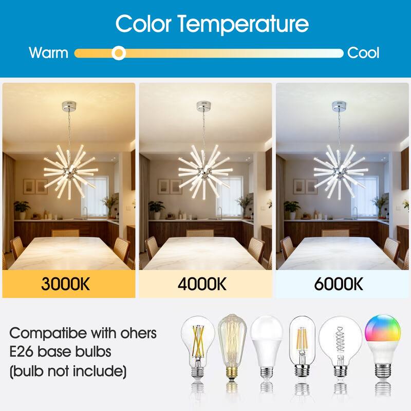 24-Light Bubble Pillar Chandelier,Adjustable Pendant Lights Living Room Decoration Lamp