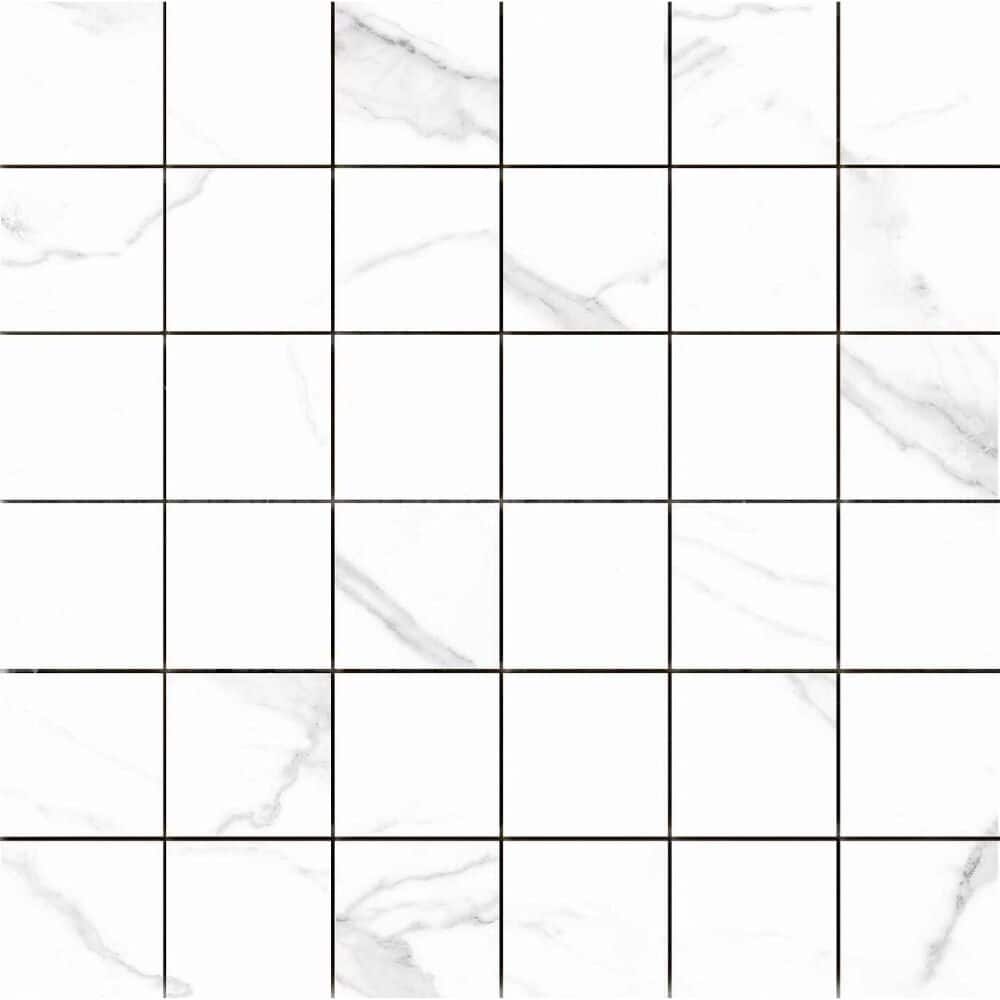 Cheyenne 2 x 2 White Polished Porcelain Mosaic Tile