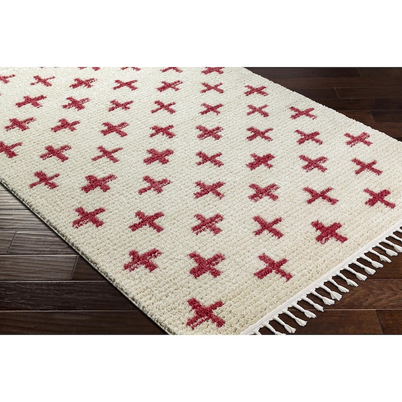 Livabliss Casual Casablanca Shag Graphic Area Rug