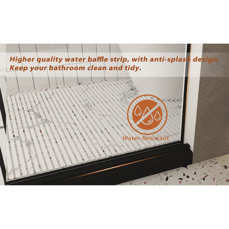 60x76 Inch Frameless Shower Door