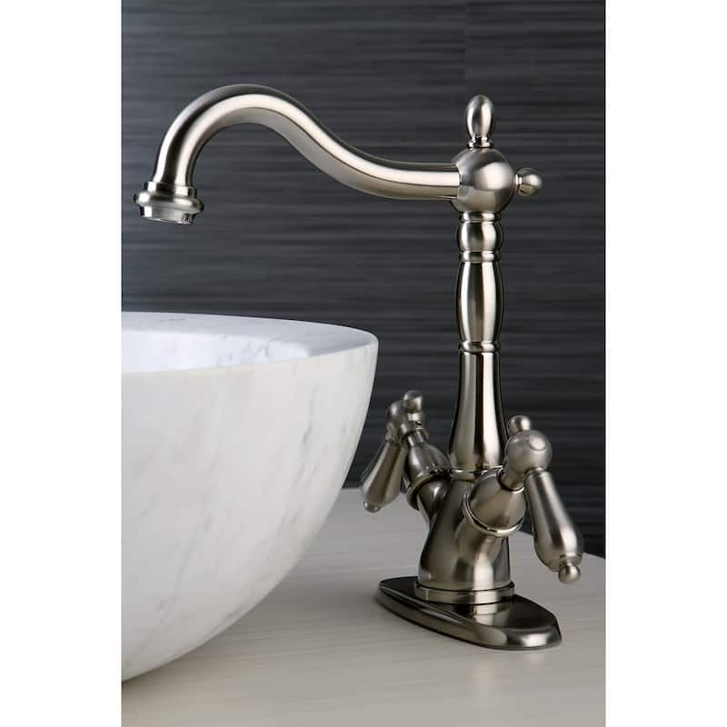 Kingston Brass Heritage 1.2 GPM Vessel Single Hole Bathroom Faucet