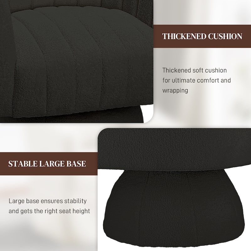 Ouyessir Oversized Modern Upholstered Barrel Chairs